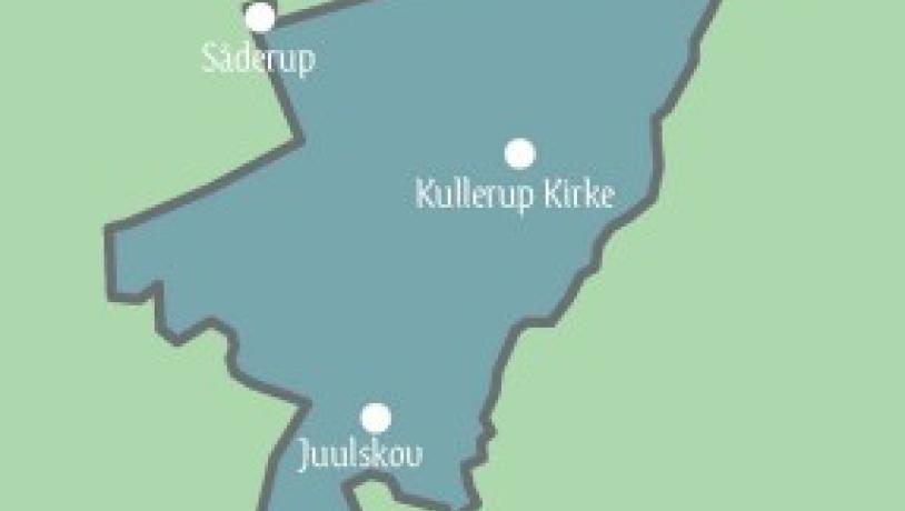 Kort over Kullerup Sogn