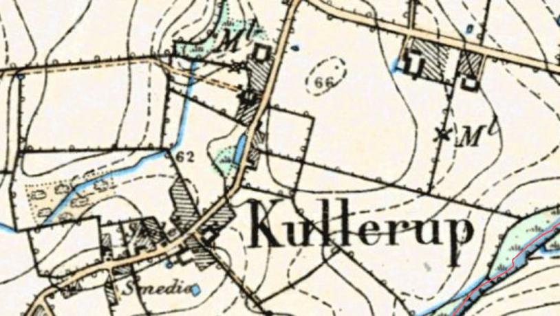 Kullerup måleborgskort fra 1800-tallet