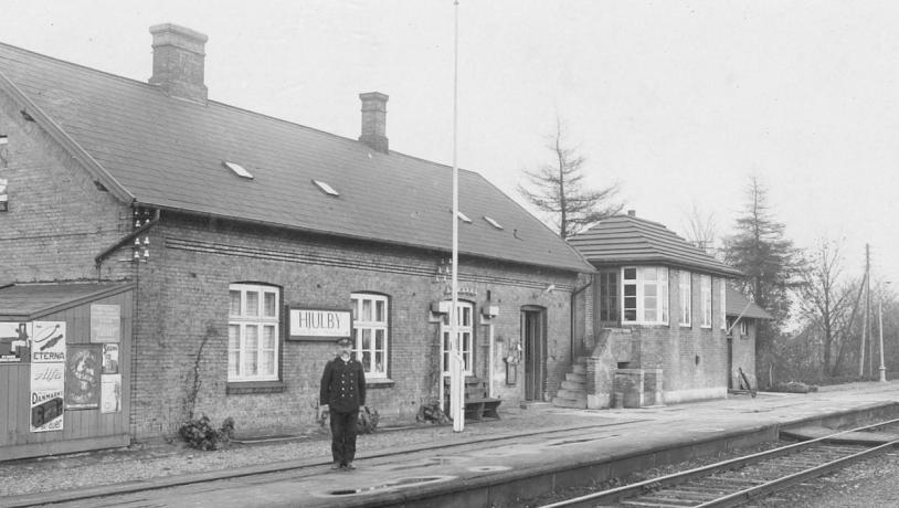 Postkort fra Hjulby Station