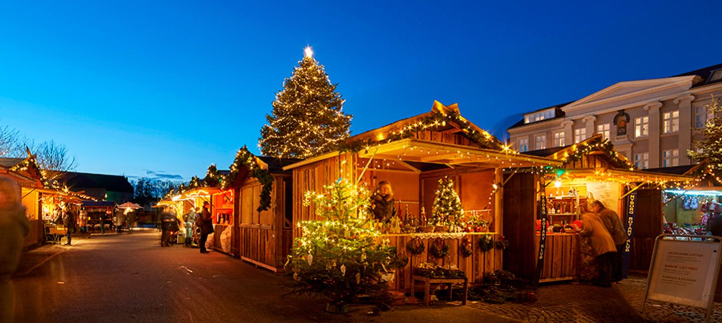 Nyborg Fyn Danmark Jul i den gamle Kongeby