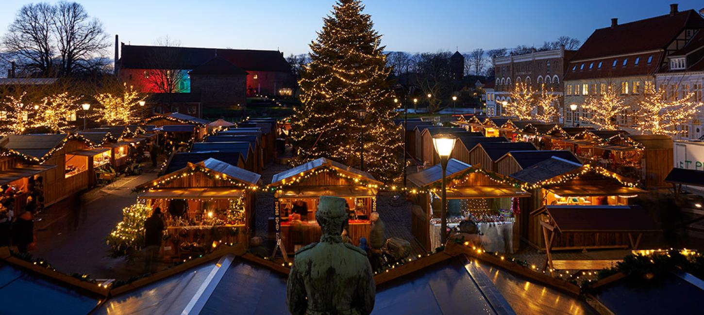 Nyborg Fyn Danmark Jul i den gamle Kongeby