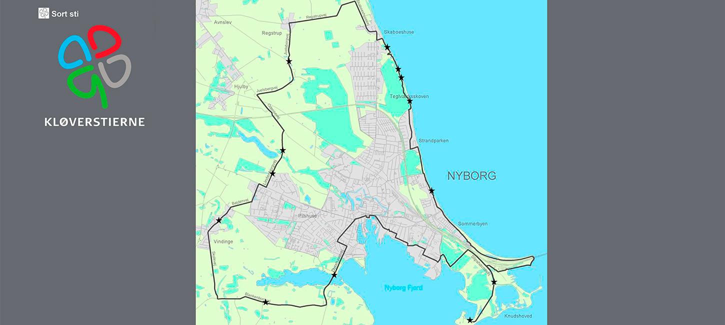 Nyborg Fyn Danmark Sort Kløversti