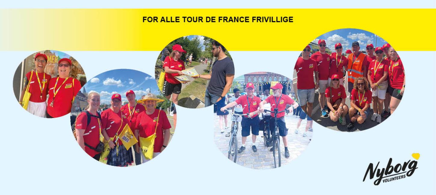 Invitation til frivilligefest hos Nyborg Volunteers i forbindelse med Tour de France