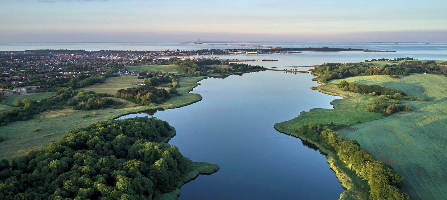 Udsigt over Holckenhavn Fjord i Vindinge Sogn ved Nyborg, Fyn