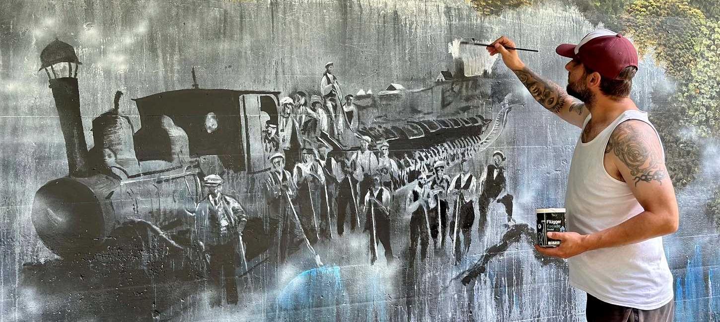 Se på imponerende street art i Langå sogn i Nyborg, Fyn