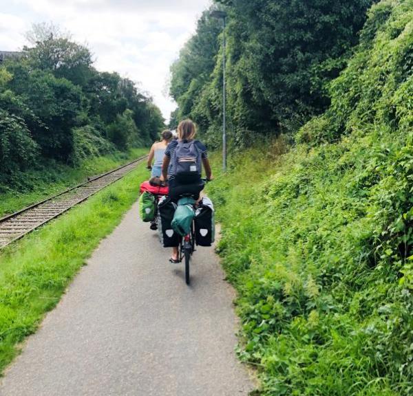 Cykelturister på tur i Nyborg