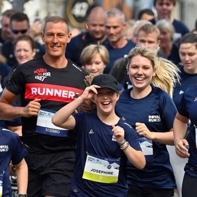 Vincent, Josephine og Isabella til Royal Run