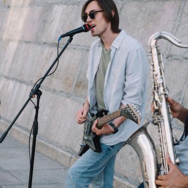 Band, der underholder til Royal Run