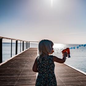 Nyborg Fyn Danmark Sommer Strand Badebro