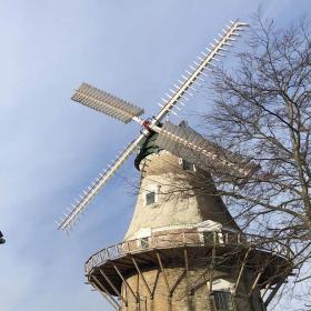 Dyrehave Mølle om vinteren