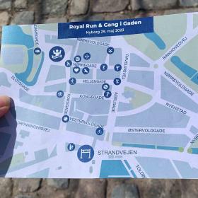 Gang i Gaden x Royal Run oversigtskort i Nyborg
