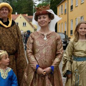 Margrete 1. og resten af kongefamilien nyder Danehof