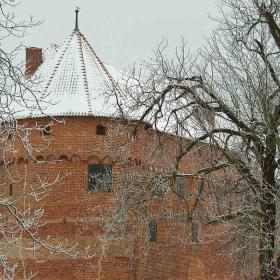 Sneklædt Nyborg Slot i vinterferien
