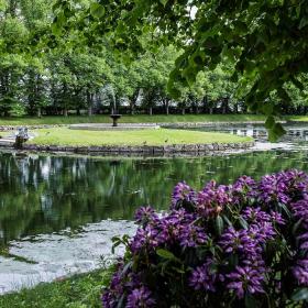 Den smukke park ved Glorup Gods på Østfyn