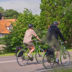 Cykl forbi Risinge Herregård i Flødstrup Sogn i Nyborg, Fyn, når du cykler Herregårdsruten
